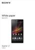 White paper. Xperia Z C6602. March 2013