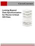 Looking Beyond Data Synchronization for Mission Critical GIS Data