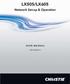 LX505/LX605. Network Set-up & Operation USER MANUAL 020-00023 -01