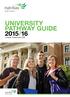 UNIVERSITY PATHWAY GUIDE 2015/16. Europe, Russia and CIS