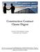Construction Contract Clause Digest