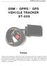 GSM / GPRS / GPS VEHICLE TRACKER XT-009