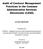 Audit of Contract Management Practices in the Common Administrative Services Directorate (CASD)