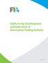 Guide to the Development and Operation of Automated Trading Systems