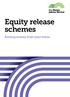 Equity release schemes. Raising money from your home