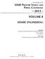 VOLUME 8 -2013- ASME Pressure Vessels and Piping Conference SEISMIC ENGINEERING. Proceedings. of the ASME. presented at.
