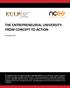 THE ENTREPRENEURIAL UNIVERSITY: FROM CONCEPT TO ACTION