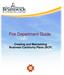 Fire Department Guide. Creating and Maintaining Business Continuity Plans (BCP)