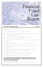 Financial Fraud Law Report