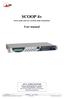SCOOP 4+ Stereo audio codec for real time audio transmission. User manual