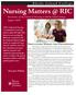 Nursing Matters @ RIC