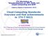 Cloud Computing Standards: Overview and first achievements in ITU-T SG13.