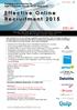Effective Online Recruitment 2015