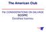 The American Club. P&I CONSIDERATIONS ON SALVAGE SCOPIC Dorothea Ioannou