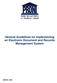 General Guidelines for Implementing an Electronic Document and Records Management System