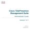 Cisco TelePresence Management Suite