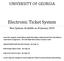Electronic Ticket System