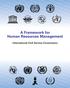 A Framework for Human Resources Management. International Civil Service Commission