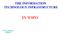THE INFORMATION TECHNOLOGY INFRASTRUCTURE IN WIPO