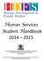 Human Services Student Handbook 2014 2015