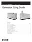 Generator Sizing Guide