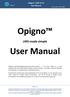 Opigno LMS V1.13 User Manual. Opigno. LMS made simple. User Manual