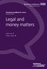 Legal and money matters