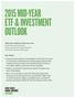 2015 MID-YEAR ETF & INVESTMENT OUTLOOK