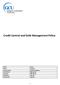 Credit Control and Debt Management Policy