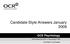 Candidate Style Answers January 2009