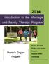 Introduction to the Marriage and Family Therapy Program