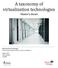 A taxonomy of virtualization technologies