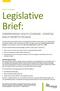Legislative Brief: COMPREHENSIVE HEALTH COVERAGE ESSENTIAL HEALTH BENEFITS PACKAGE