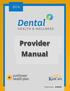 Provider Manual. Published Date: 6/18/2014