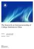 The Research on Entrepreneurship of College-Students in China