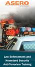 Law Enforcement and Homeland Security Anti-Terrorism Training