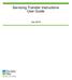 Servicing Transfer Instructions User Guide. July 2015