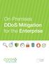 On-Premises DDoS Mitigation for the Enterprise