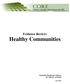 Evidence Review: Healthy Communities
