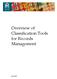 Overview of Classification Tools for Records Management