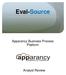 Eval-Source. Apparancy Business Process Platform. Analyst Review
