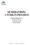 SUMMATION: A WORK IN PROGRESS