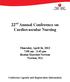22 nd Annual Conference on Cardiovascular Nursing