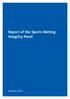 Report of the Sports Betting Integrity Panel