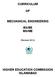 CURRICULUM MECHANICAL ENGINEERING BS/BE MS/ME