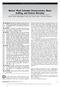 Nursing Research January/February 2011 Vol 60, No 1, 1 8. Nurses Work Schedule Characteristics, Nurse Staffing, and Patient Mortality