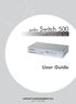 palm Switch 500 5 Port 10/100 Base-TX Switch with Auto MDI/MDI-X User Guide