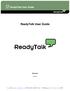 ReadyTalk User Guide Revised