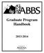 Graduate Program Handbook