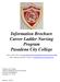 Information Brochure Career Ladder Nursing Program Pasadena City College